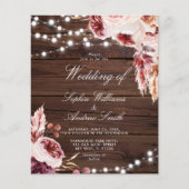 Budget Bohemische Rustikale Hochzeitsfeier (Vorderseite)