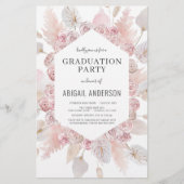 Budget Boho 2023 Grad Party Foto Einladung (Vorderseite)