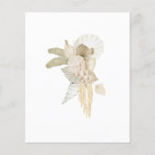 Budget Boho 50. Hochzeitstag Party Einladung (Rückseite)