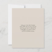 Budget Boho Angel Greenery Ferienkarte (Rückseite)