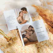 Budget Boho Arch Classic Typografy Foto Wedding