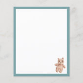 BUDGET BOHO Babykleidung Oh Babydusche einladen (Rückseite)