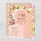 Budget Boho Ballon Arch Pampas Babydusche (Vorne/Hinten)