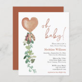 BUDGET Boho Balloon Greenerenery Baby Shower Einla (Vorne/Hinten)