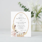 Budget Boho Beach White Floral Wedding (Stehend Vorderseite)