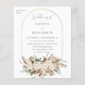 Budget Boho Beige Floral Wedding 3 (Vorderseite)