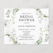 Budget Boho Blätter Brautparty (Vorderseite)