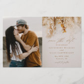 Budget Boho Blume Foto Hochzeit speichern das Datu Flyer (Vorne)