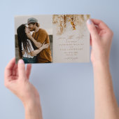 Budget Boho Blume Foto Hochzeit speichern das Datu Flyer (Handgriff)