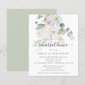 Budget Boho Botanicals Probe Abendessen Einladung (Vorne/Hinten)