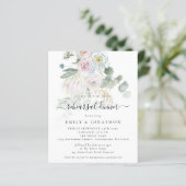 Budget Boho Botanicals Probe Abendessen Einladung (Stehend Vorderseite)