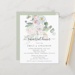Budget Boho Botanicals Probe Abendessen Einladung