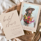 Budget Boho Brautparty Script Minimalistisch