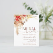 Budget Boho Bridal Brunch Bridal Dusche Einladung (Stehend Vorderseite)