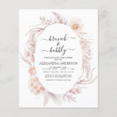 Budget Boho Brunch & Bubbly Brautparty (Vorderseite)