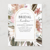 Budget Boho Burgundy Brautparty Luncheon (Vorderseite)