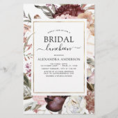 Budget Boho Burgundy Brautparty Luncheon (Vorderseite)