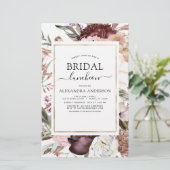 Budget Boho Burgundy Brautparty Luncheon (Stehend Vorderseite)