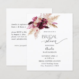 Budget Boho Burgundy & Pink Brautparty