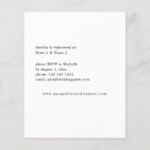 Budget Boho Burgundy & Pink Brautparty Flyer (Hinten)