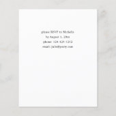 Budget Boho Burgundy & Pink Floral Graduation Part Flyer (Hinten)