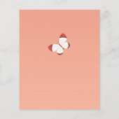 Budget Boho Butterfly Bridal Dusche Einladung (Rückseite)