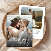 Budget Boho Calligraphy 2 Foto Wedding Vielen Dank