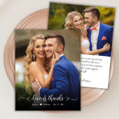 Budget Boho Calligraphy 2 Foto Wedding Vielen Dank