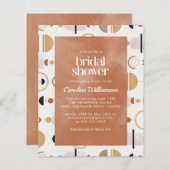 Budget Boho Celestial Terracotta Brautparty (Vorne/Hinten)