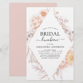 Budget Boho Chic Bridal Luncheon Dusty Pink Wüste
