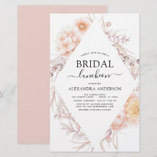 Budget Boho Chic Bridal Luncheon Dusty Pink Wüste