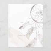 Budget Boho Chic Couples Kinderdusche Einladung (Rückseite)