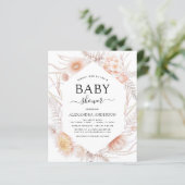 Budget Boho Chic Dusty Pink Wüste Baby Dusche (Stehend Vorderseite)