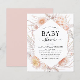 Budget Boho Chic Dusty Pink Wüste Baby Dusche