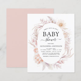 Budget Boho Chic Dusty Pink Wüste Baby Dusche