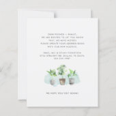 Budget Boho Chic New Roots Moving Ankündigung (Rückseite)