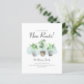 Budget Boho Chic New Roots Moving Ankündigung (Stehend Vorderseite)