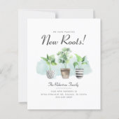 Budget Boho Chic New Roots Moving Ankündigung (Vorderseite)