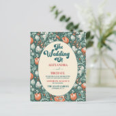 Budget Boho Chic Retro farbenfrohe Blumenhochzeit (Stehend Vorderseite)
