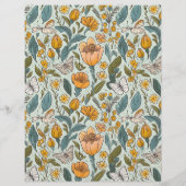 Budget Boho Chic Retro farbenfrohe Blumenhochzeit Flyer (Hinten)