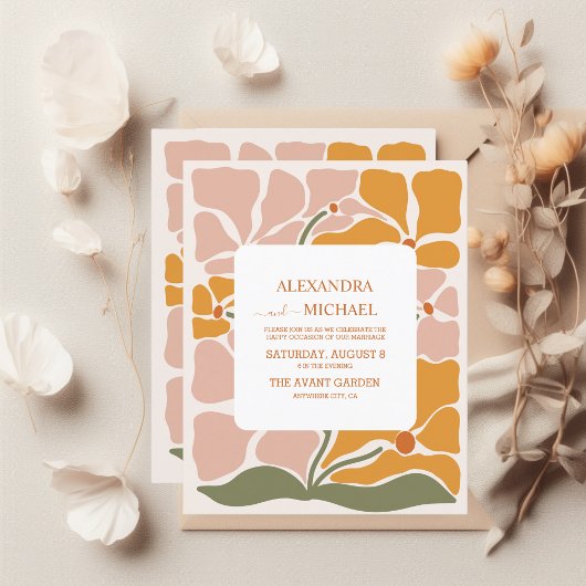 Budget Boho Chic Retro Floral Wedding