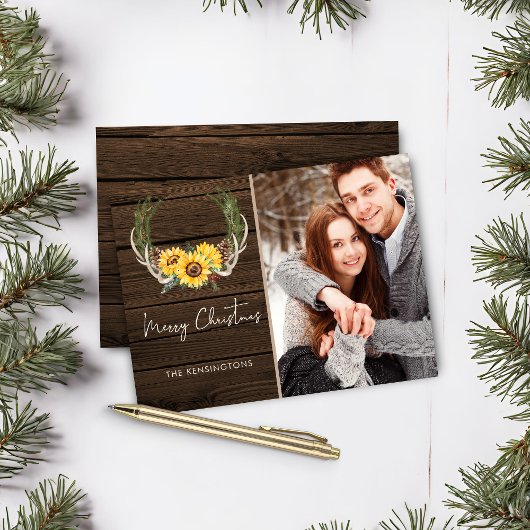 Budget Boho Christmas Sunflower Holiday Foto