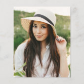 Budget Boho Class of 20223Foto Grad Einladung Flyer (Hinten)