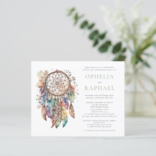 Budget Boho Colorful Dreamcatcher Wedding (Stehend Vorderseite)