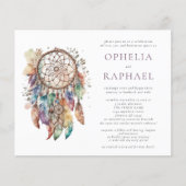 Budget Boho Colorful Dreamcatcher Wedding Lila (Vorderseite)