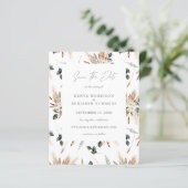 Budget Boho Copper & Beige Blumenhochzeit (Stehend Vorderseite)