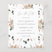 Budget Boho Copper & Beige Blumenhochzeit (Vorderseite)