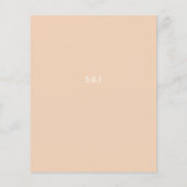 Budget Boho Copper Pampas & Beige Blumenmenü (Rückseite)