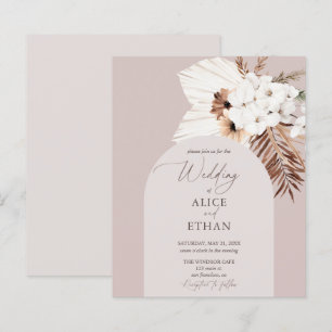 Budget Boho Dried Palm Blätter Hochzeit