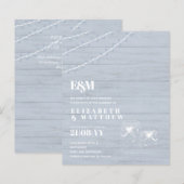 BUDGET BOHO Dusty Blue Driftwood MasonJars Wedding (Vorne/Hinten)